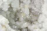 Keokuk Quartz Geode with Calcite Crystals - Iowa #144744-2